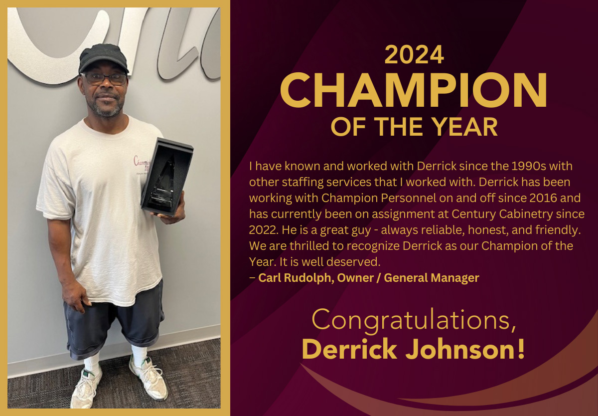 Derrick Johnson - 2024 Champion of the Year