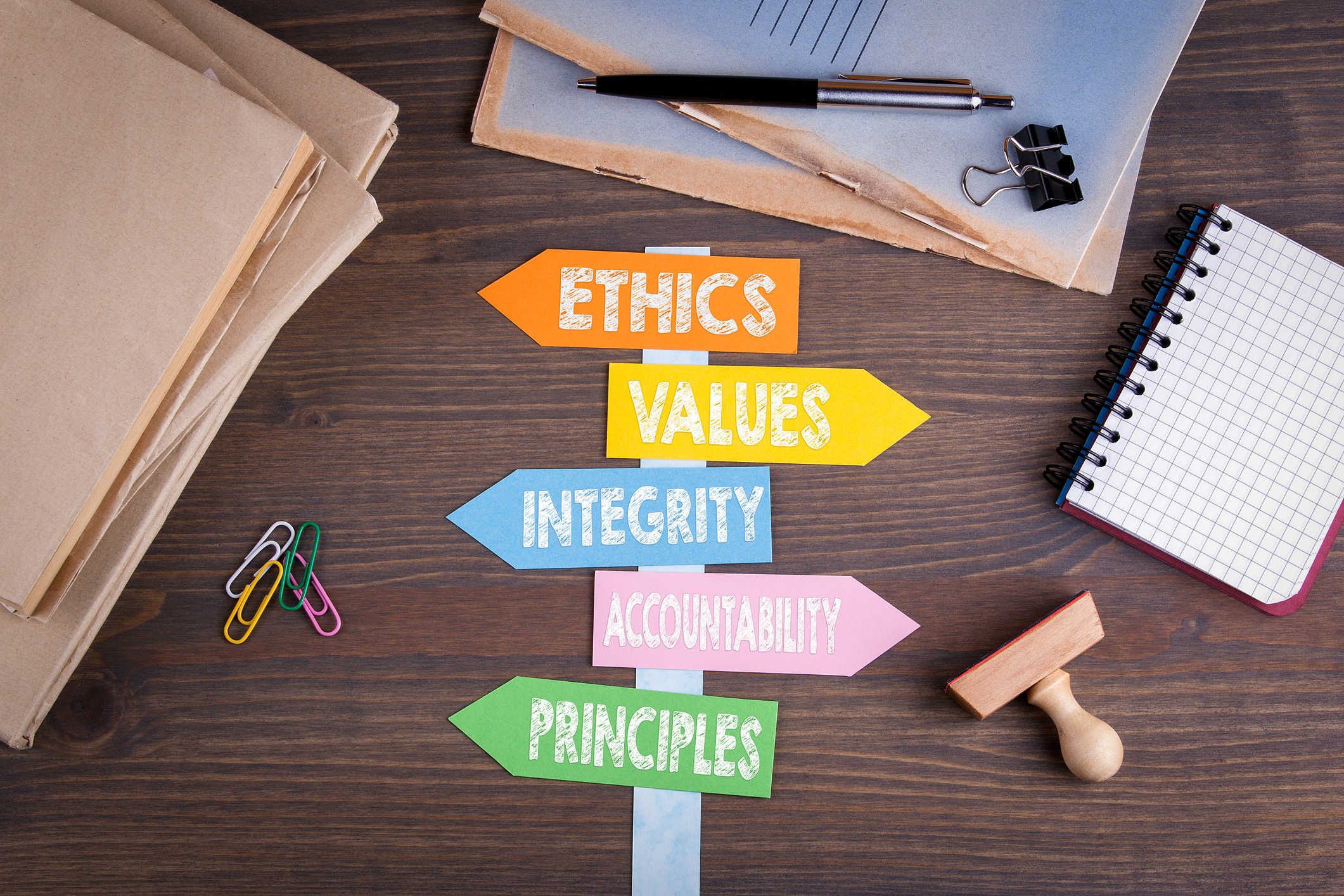 Ethics, Values, Integrity, Accountability and Principles
